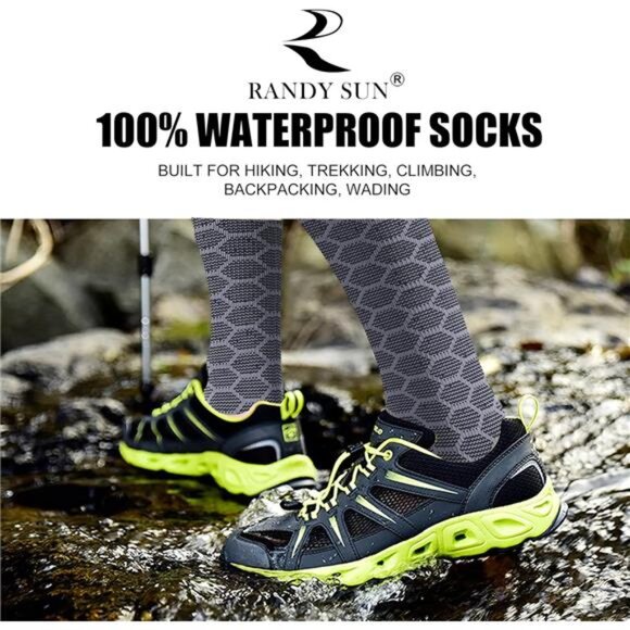 RANDY SUN Waterproof Breathable Knee High Kayaking Hunting Fishing Socks - Picture 4 of 6